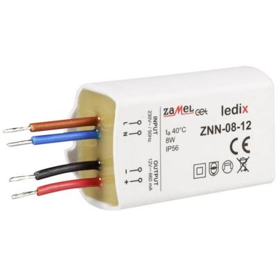 Zamel ZNN-08-12 LED-driver Constante spanning 8 W 0.66 A 12 V/DC Overspanning 1 stuk(s) Zamel ZNN-08-12 LED-driver Constante spanning 8 W 0.66 A 12 V/DC Overspanning 1 stuk(s)