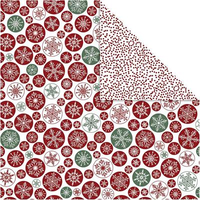 Vivi Gade Design papier, ijskristallen & stippen, vel 30,5x30,5 cm, 180 gr, 5 vel/ 1 doos