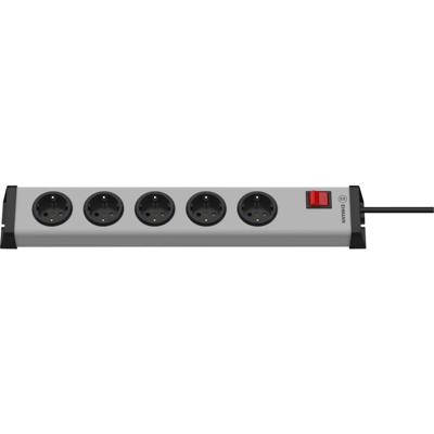 Ehmann 0201x00052303 Stopcontactsplitter Grijs, Zwart Randaarde stekker 1 stuk(s)