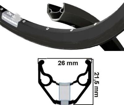 Ryde velg 28 zac421 zwart disc 32/14