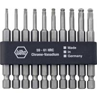 Wiha Bitset Professional 70 mm TORX® kogelkop 1/4" incl. bitstrook 11-delig - 32804 - 32804 - thumbnail