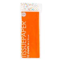 Globos tissuepapier 10 vellen oranje, 50x70cm - thumbnail