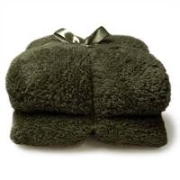 Plaid teddy l200b150cm wintergroen Unique Living - Unique living - thumbnail