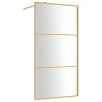 Inloopdouchewand transparant 115x195 cm ESG-glas goudkleurig - thumbnail