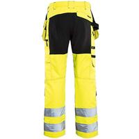 Blåkläder Werkbroek met stretch High-Vis 15521811 | High-Vis Geel/Zwart | Maat 64 - 7330509546499 - thumbnail