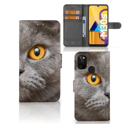 Telefoonhoesje | Met pasjeshouder | Samsung Galaxy M21 | M30s Britse Korthaar