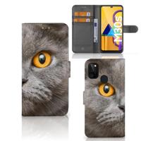 Telefoonhoesje | Met pasjeshouder | Samsung Galaxy M21 | M30s Britse Korthaar - thumbnail