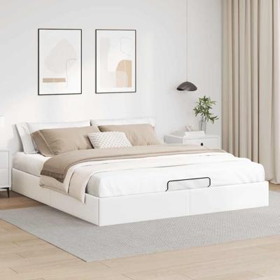 Bedframe zonder matras 180x200 cm kunstleer wit