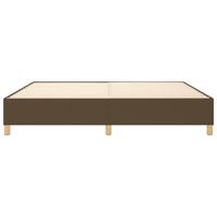Bedframe zonder matras 120x190 cm stof donkerbruin - thumbnail