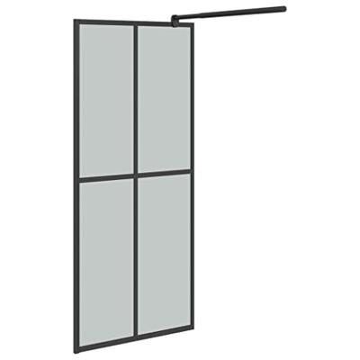 Inloopdouchescherm 80x195 cm donker gehard glas - thumbnail