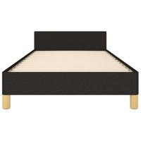 Bedframe zonder matras 80x200 cm stof zwart - thumbnail