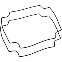 Hammond Electronics 1557FGASKET Afdichting Silicone Zwart 1 stuk(s) - thumbnail