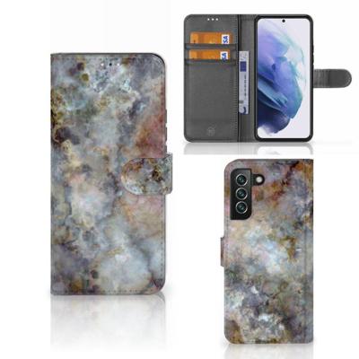 Samsung Galaxy S22 Plus | Bookcase | Marmer Grijs