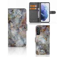 Samsung Galaxy S22 Plus | Bookcase | Marmer Grijs - thumbnail