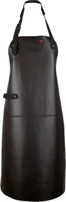 Xapron Leather long apron 82cm brown