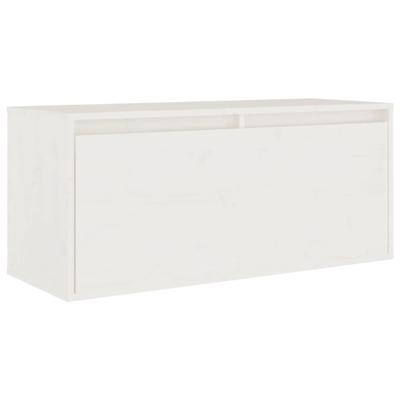 Tv-meubelen 5 st massief grenenhout wit - thumbnail
