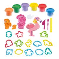 Playgo zeedieren kleiset - 6 kleipotjes - thumbnail