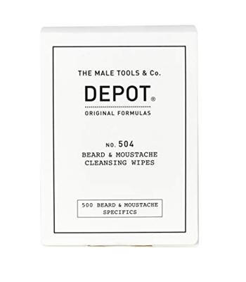 Depot 504 beard&moustache cleansing wipes 12st Depot 504 beard&moustache cleansing wipes 12st
