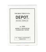 Depot 504 beard&moustache cleansing wipes 12st - thumbnail