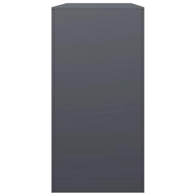 Haardhoutrek 100x40x80 cm staal antracietkleurig