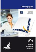 Kangaro carbonpapier, ft A4 (21 x 29,7 cm), blauw, pak van 100 vel - thumbnail