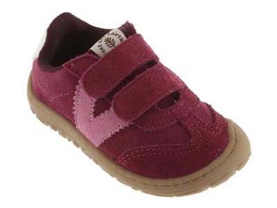 Bosco Barefoot baskets met klittenband VICTORIA fuchsia