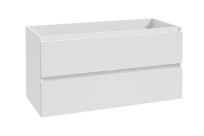 Onderkast BWS Lyanna 100x46 cm 2 Laden 1 Uitsparing Mat Wit