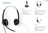 Snom A100D Binaural headset voor alle snom desktop telefoons 3x0 / D3x5 / 7x0 / D7x5, Superior breedband geluid, passieve noise-cancelling microfoon, Quick Release Adapter, 00004342 - thumbnail