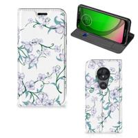 Motorola Moto G7 Play Uniek Smart Cover Blossom White - thumbnail