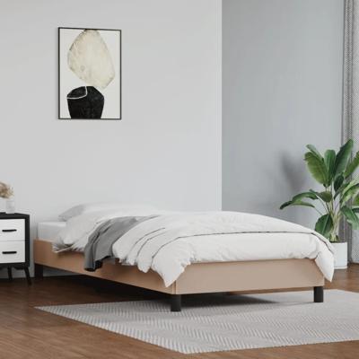 Bedframe kunstleer cappuccinokleurig 100x200 cm