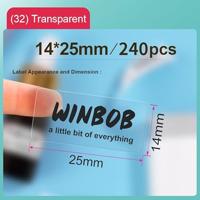 NIIMBOT A2G88588001 Etiketten (rol) 14 x 25 mm Transparant 240 stuk(s) Universele etiketten - thumbnail