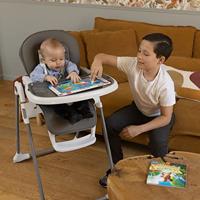 Kinderstoel NANIA BIANCA - 6 maanden tot 36 maanden - Verstelbare rugleuning - Verstelbare hoogte - Compact opvouwbaar - Grijs - thumbnail