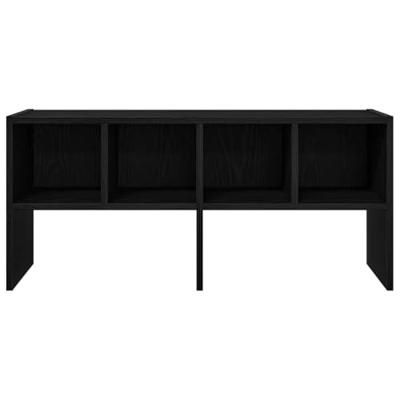 VidaXL Schoenenrek stapelbaar 89,5x30x40 cm zwart eikenkleurig