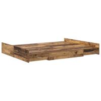 Opbergbedframe met lade Oud hout 135 x 190 cm Bewerkt hout - thumbnail