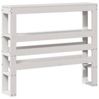Bedframe met hoofdeinde zonder matras 90x190 cm wit - thumbnail