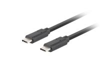 USB-C-kabel Lanberg CA-CMCM-32CU-0010-BK Zwart 1 m - thumbnail