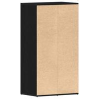 Schoenenrek 54x34x100,5 cm spaanplaat zwart eikenkleurig - thumbnail