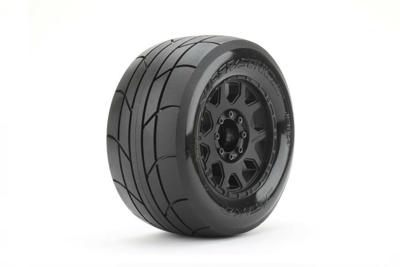 JetKo - 1/10 Jetko EX Tyre MT Super Sonic op 2.8" zwarte velgen - 12,14,17mm hex