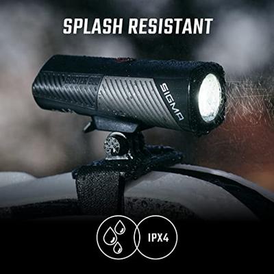 Sigma koplamp buster 800 led helmhouder -li-ion accu usb - thumbnail
