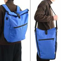 VidaXL Fietstas blauw 33 x 16 x 60 cm polyester - thumbnail