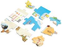 Puzzel van 150 stukjes Departementen en regio's van Frankrijk EDUCA blauw - thumbnail