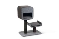 Beeztees tinka - krabpaal - vilt - grijs - 60x40x82 cm - thumbnail