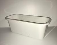 Bloembak Wit lengte 40cm (set van 2) - thumbnail