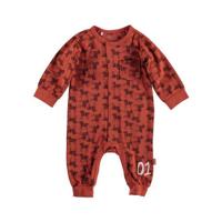 B.E.S.S boxpak met all over print bruin - thumbnail