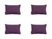 Sierkussen met paspel ca. 40x60 cm Panama purple (4 stuks) Madison - Madison - thumbnail