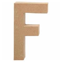 Creotime papier mâché letter F 20,5 cm - thumbnail