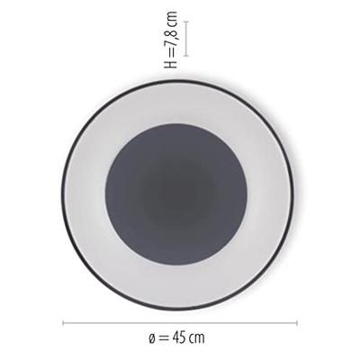 Just Light 14326-18 ANIKA LED-plafondlamp LED 26.5 W Grijs Just Light 14326-18 ANIKA LED-plafondlamp LED 26.5 W Grijs
