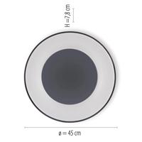 Just Light 14326-18 ANIKA LED-plafondlamp LED 26.5 W Grijs - thumbnail