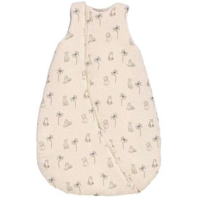 CANDIDE Newborn deken - 70 cm - 3/9 maanden - Wit met tijgerprint