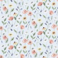 Midbec FC Rosenlycka- Flowers Blue - 43104 - thumbnail